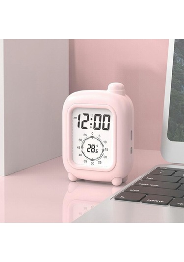 Mini Bavul Şeklinde Şarj Edilebilir Görsel Zamanlayıcı Saat Çalışma, İş, Öz Disiplin Ve Zaman Yönetimi Aracı - Mavi Mavi