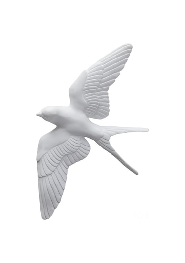 Ranyeek Küçük Kuş Tasarımı 3d立体 Duvar Dekoru - Akustik Ve Zenginleştirici Salon, Entrance, Restoran Dekoru Altın Renkli Kırlangıç Modeli Diğer