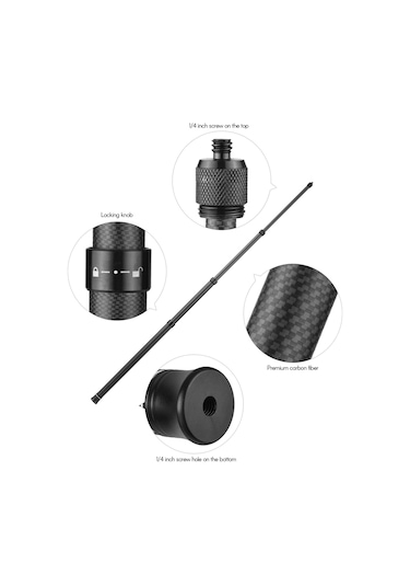 Teltree 3 Metre Uzunlukta Ayarlanabilir Karbon Fiber Selfie Çubuğu, Insta 360 One X/x2/r Ve Aksiyon Kameraları İçin Uyumlu