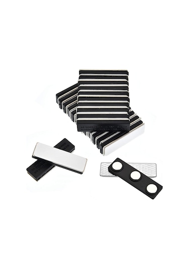 5 Adet Mıknatıslı Yakalık Isimlik - Manyetik Rozet Tutucu N11.24463