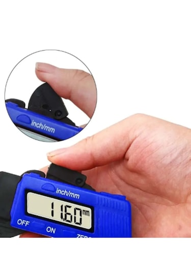Dijital Kumpas 15mm Kalınlık Ölçer Hassas Ölçüm
