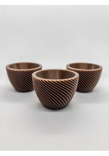 Modern Yumurtalık 3'lü - Antik Bronz