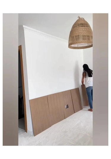 Dekoratif, Duvar Çıtası, Ahşap Duvar Paneli 54x102 3 Lü Paket