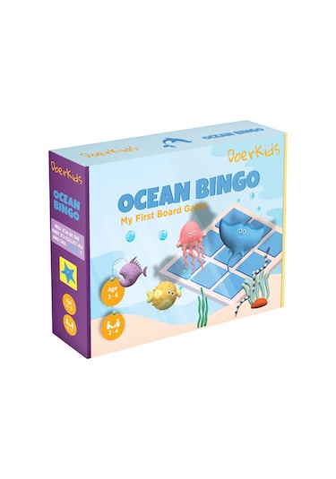 DoerKids Okyanus Temalı Çocuk Tombalası - Ocean Bingo
