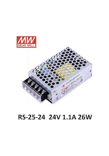 Meanwell Rs-25-24 25W 1,1 Amper Led Trafo Adaptör Güç Kaynağı