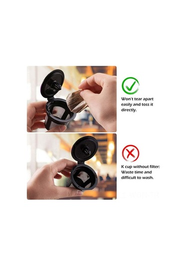 Neevoyu Keurig Makinaları İçin 100 Adet Beyaz Kağıt Filtre Seti - Kolay Kullanım, Sağlıklı Kahve, Çevre Dostu Beyaz