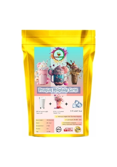Çilek Aromalı Toz Milkshake & Smoothie & Frappe 1 KG