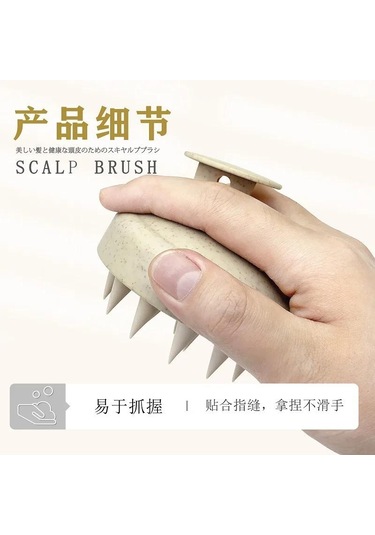 Mavi Silikon Şampuan Fırça Kafası Saç Derisi Masaj Tarak Saç Yıkama Tarak Vücut Masaj Fırçası Banyo Duş Fırçası Salon Kuaförlük Aracı