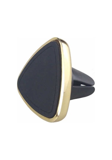 Magnetic Air Vent Araç Içi Telefon Tutucu Mini Üçgen-Gold