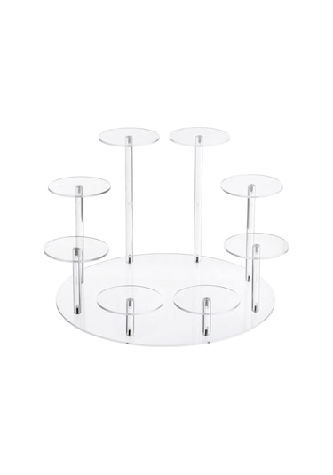 Cbtx Yx034 Akrilik Cupcake Raf Karikatür Kek Standı Şeffaf