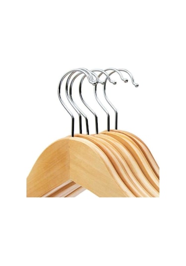 24 Adet Ahşap Askı Ahşap Elbise Askısı Ahşap Kıyafet Askısı Dolap Ahşap