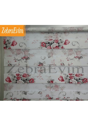 Zebraevim Çiçekli Zebra Perde Sepette Anında %15 Indirim