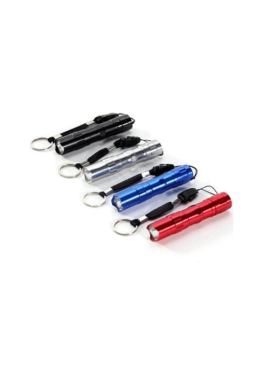 Valkyrie 4 Adet Fener Seti - Alüminyum Kasa - 4 Farklı Renk - Cep Feneri - Tutma İpli Çok Renkli
