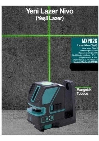 Max-extra Mxp02g Yatay Dikey Nokta Yeşil Lazer Nivo