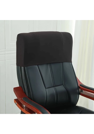 Chuangyinshop 1 Adet Yüksek Esnek Ofis Sandalye Kılıfı - Deep Brown Renk, Toz Geçirmez Koyu Kahverengi