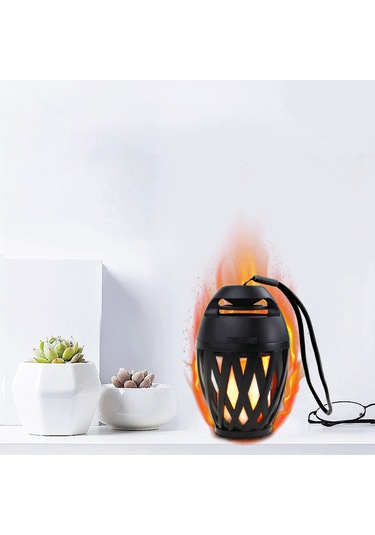 Ximistore9 "taşınabilir Bluetooth Hoparlör: Led Alev Işığı, Asma İpi Ve Güçlü Bass İle Parti Ve Seyahatler İçin"