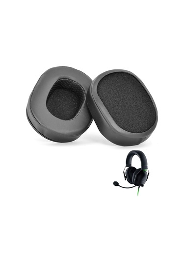 Razer Blackshark V2 X İçin Sünger Kapaklı Kulak Pedleri, Stil: 19b31 Siyah