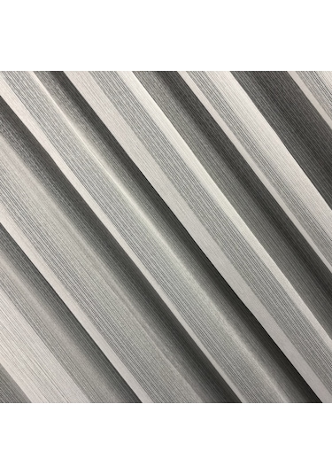 Perdefony Ince Çizgili Modern Düz Tül Perde 3 Farklı Renk Secenek