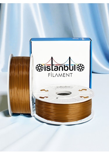 İstanbul Filament 3d Baskı Pla Filament Bakır 1 Kg Ø 1,75mm 0,05 Mm Bambu Lab Uyumlu 1.75mm