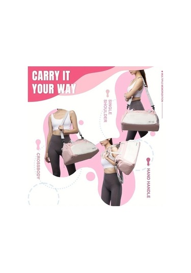 Sandwich Motion003 Kadın Spor Çantası Büyük Kapasiteli Ayakkabı Gözlü Taşınabilir Fitness Mavi Mavi