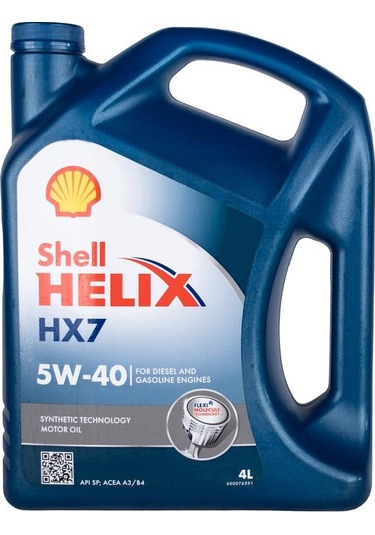 Shell 5w/40 Hx 7 4lt Dizel & Benzinli