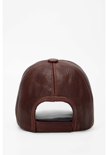 Tamer Tanca Erkek Hakiki Deri Taba Şapka 524 1864k Sapka Sk21-22 Taba