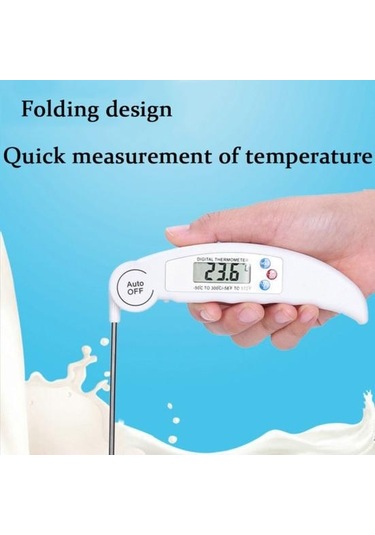 Kırmızı Mutfak Dijital Prob Termometre Barbekü Pişirme Gıda Yağı Sıcaklık Ölçer