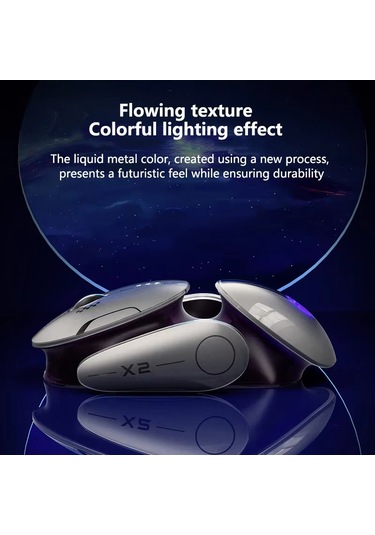 Inphic X2 Bluetooth Kablosuz Fare Üç Modlu Sessiz Şarj Edilebilir Ofis Oyun Dizüstü Bilgisayar Faresi Diğer