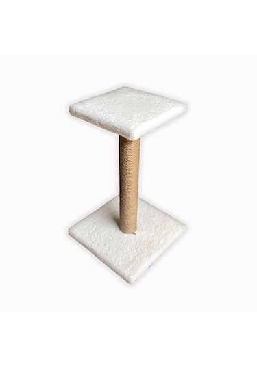 Brt Pet Platform Kedi Tırmalama Tahtası 52 CM Beyaz