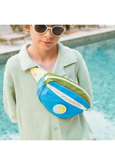 Kietla Çocuk Fanny Pack Çanta Khaki Blue Çok Renkli