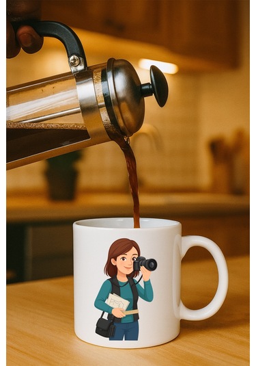 Meslek Baskili Kupa Kadin Fotoğrafçı