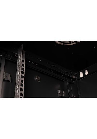 Lande - 9u 19" Duvar Tipi Rack Kabinet Genişlik: 600 Mm Derinlik: 450 Mm Siyah