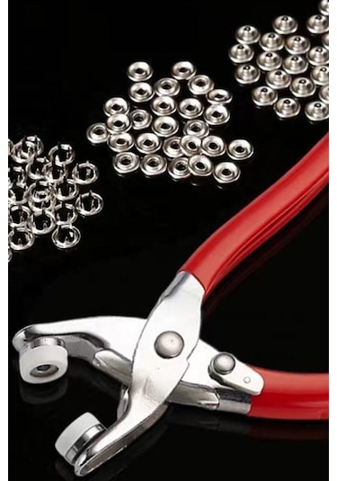 Dikiş Projelerinde Kullanımı Kolay Metal Çıtçıt Pensesi Ve 25'li Düğme Seti İle El İşi Eğlencesi