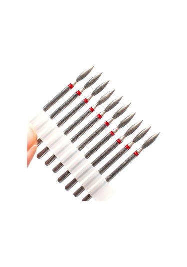 10 Adet Elmas Freze Kesicisi Tırnak Matkap Ucu Elektrikli Manikür Makinesi Tırnak Eti Temiz Dosyaları Ekipman Aksesuarları Araçları Whıte