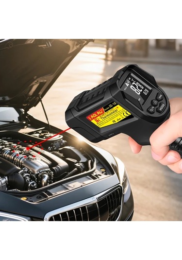 Honeybeeshop Jd-10 Laolau Dijital Kızılötesi Termometre 50 800c 1472f Temassız Sıcaklık Ölçer Endüstriyel Ev Yemekleri Araç Bakımı Barbekü