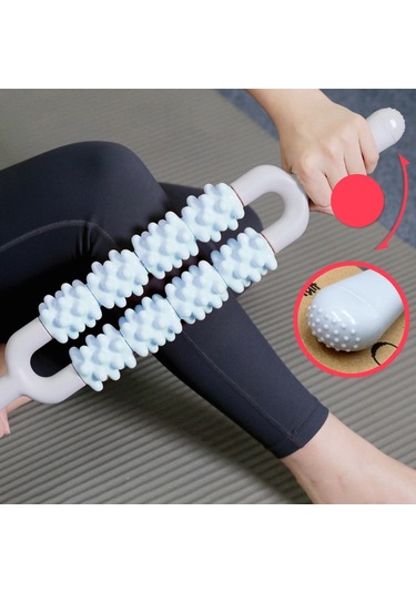 Homyl Egzersiz, Egzersiz Ve Koşu Için Masaj Silindiri Çubuk Mavi