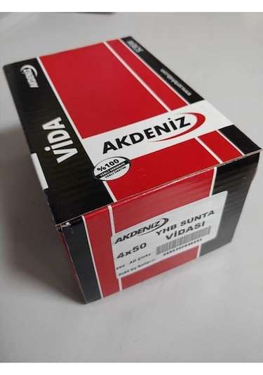 4.0x50 Sunta Vidası Çinko 500 Adet 4x50