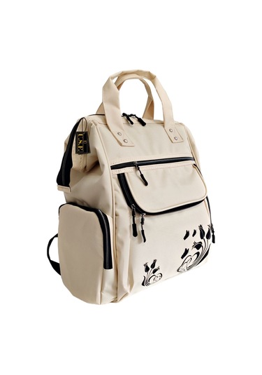 Bebek Bakım Çantası Organizatör Fonksiyonel Lüx Anne Bebek Bakım Sırt Çantası Lale Krem