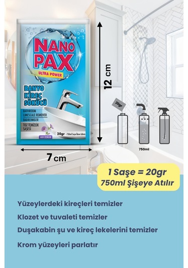 Nanopax Ultra Toz Saşe Temizlik Seti 6 Adet Saşe 6'lı Set