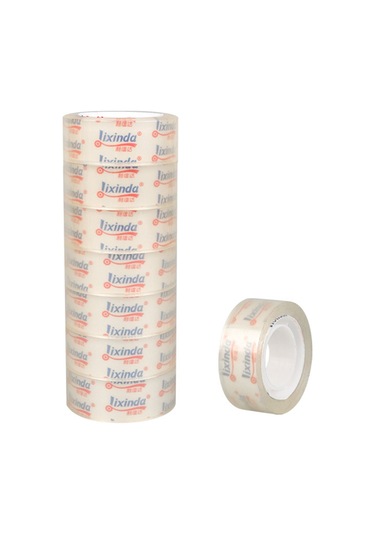 Springsun Şeffaf Yapışkan Bant - El İle Yırtılabilen Ofis & Ev Kullanımı İçin 8 Adet Güçlü Yapışkanlı Tek Taraflı Bant 18mm 20y/18,29m