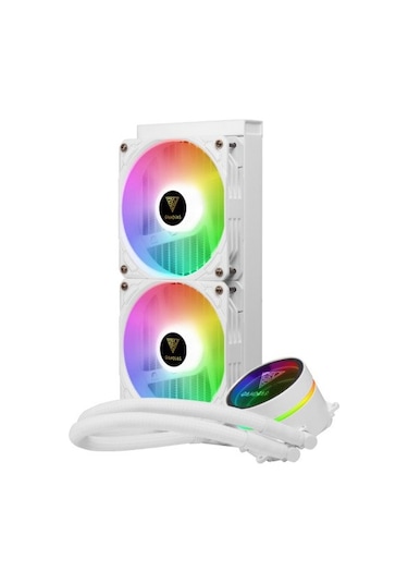 GAMDIAS CHIONE M3-240W 240MM WHITE EDITION LGA1200/AM4 SOKET ARGB