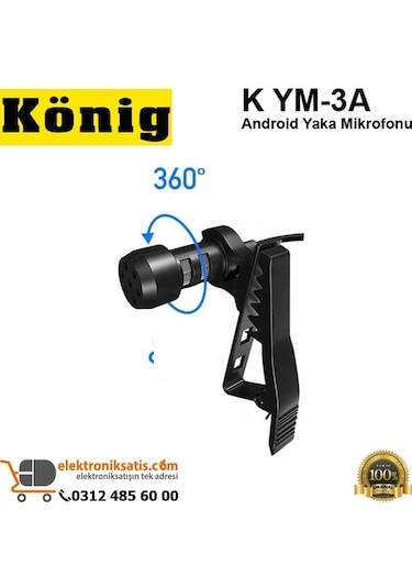 König K Ym 3A Android Yaka Mikrofonu