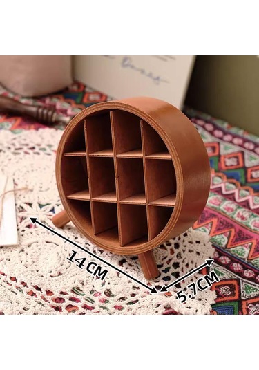 Homyl Ruj Organizatör Ahşap Depolama Rafı Dresser Vanity Için