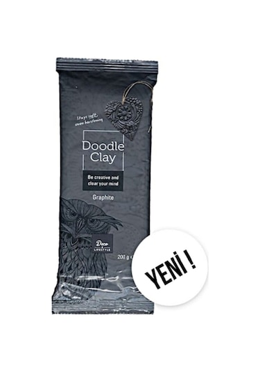 Deco Lıfe Style Doodle Clay 200gr Graphıte Graphıte