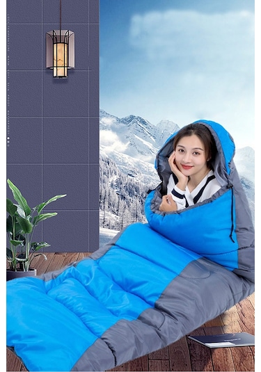 Efsane Kamp - Uyku Tulumu 2kg +5c To -10c - Mavi