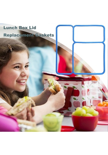 Omiebox İçin 1/2 Adet Kapak Sızdırmazlık Contası, Çocuklar İçin Tam Uyumlu Yedek Parça, Bento Öğle Yemeği Kutusu, Yalıtımlı Gıda Kabı Kapak Contaları, Beyaz --