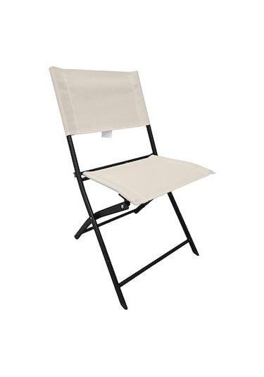 Aura Sandalye Krem Bahçe Balkon Sandalyesi Krem