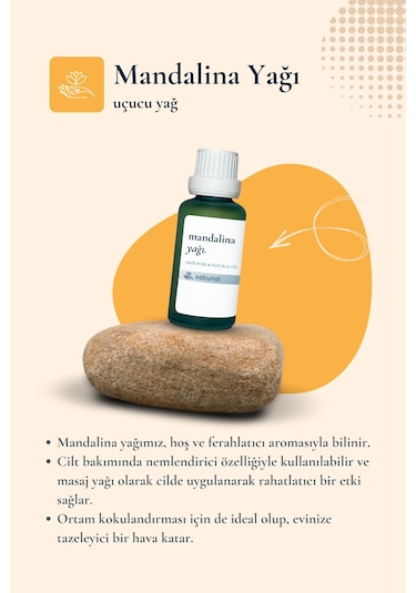 Sabunal Mandalina Yağı 30 ML Aromaterapi Ve Cilt Bakım Yağı