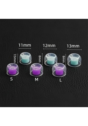 Boy Kablolu Kulaklıklar İçin Kulak İçi Değiştirilebilir Kulaklıklar Mor