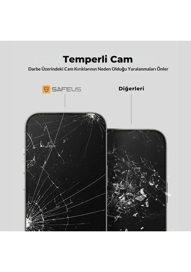 Safeus Tam Kaplayan Toz Filtreli Safir Ekran Koruyucu Cam , İphone X İle Uyumlu
